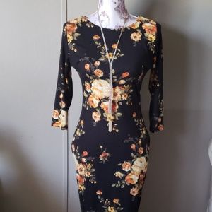 Black with flower dresses